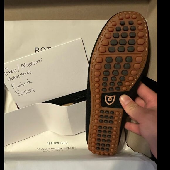 BRAND NEW Rothy’s The Braid Driver Color BLACK Women's Size 8 Size 9 MSRP $199 - Picture 4 of 4
